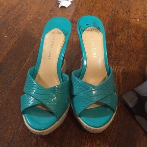 Turquoise heels